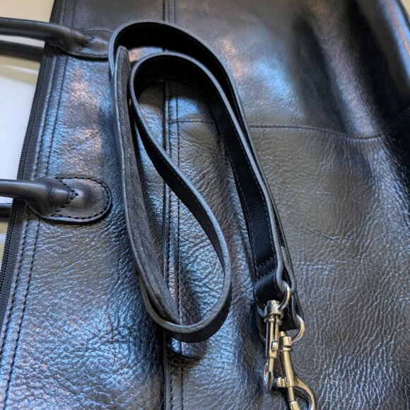 Beautiful Vintage Wilson's Black Leather Laptop Bag in great condition - Picture 13 of 16